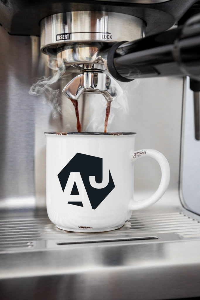 Kaffeetasse mit Logo